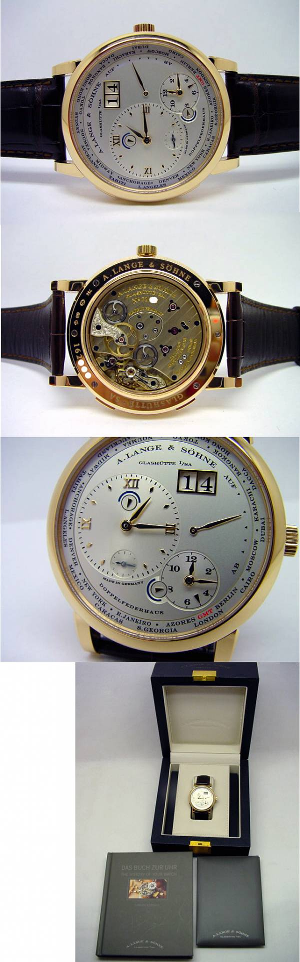 A. Lange &amp; S&ouml;hne 116.032 Timezone Kaliber L031.1 Rosegold